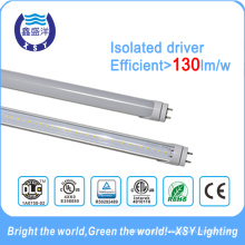 Tubes LED T8 18W 1200mm DLC UL ETL Pilote isolé 5 ans de garantie